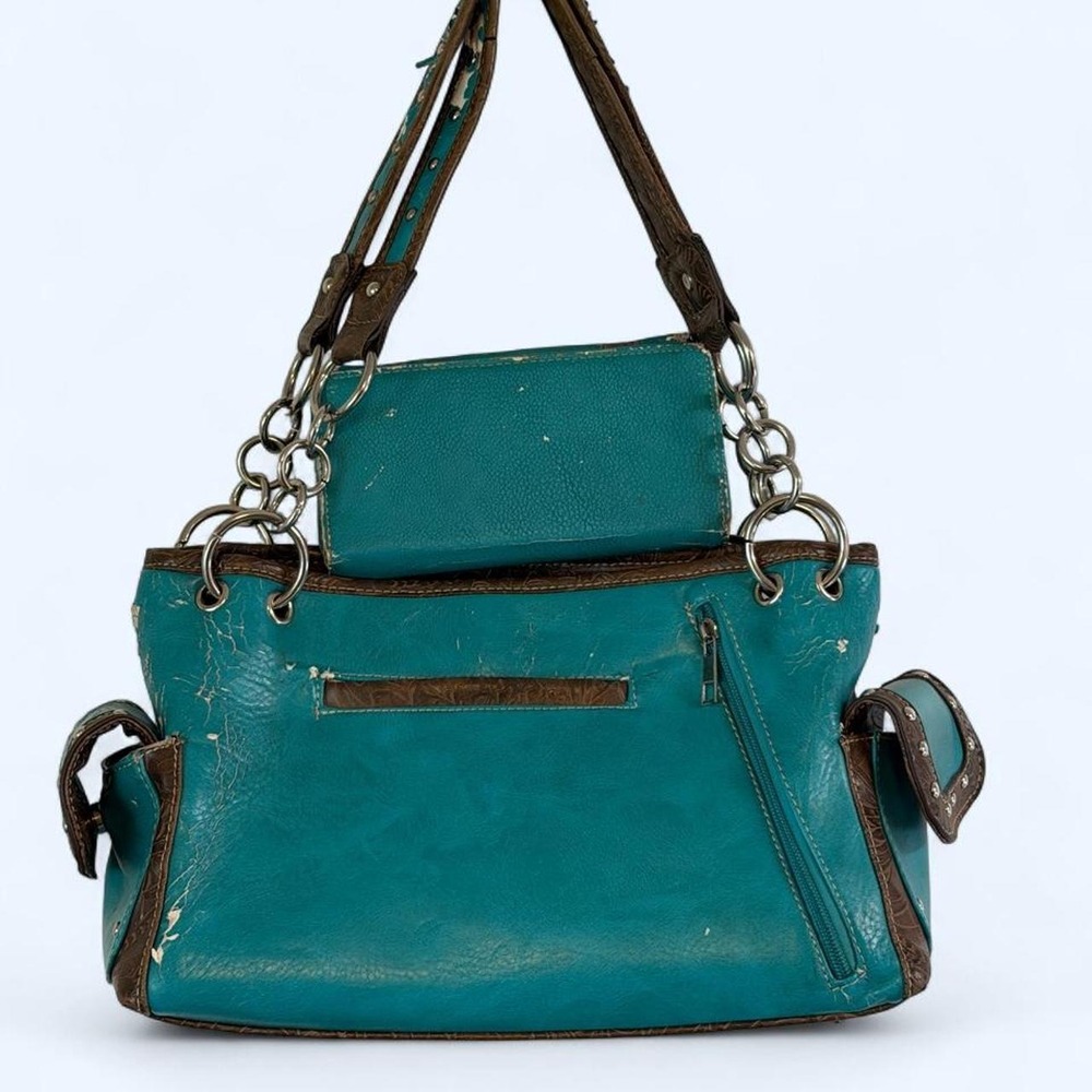 Western Embellished Montana West Handbag and Matching Purse McBling Rodeo Queen - Picture 2 of 8